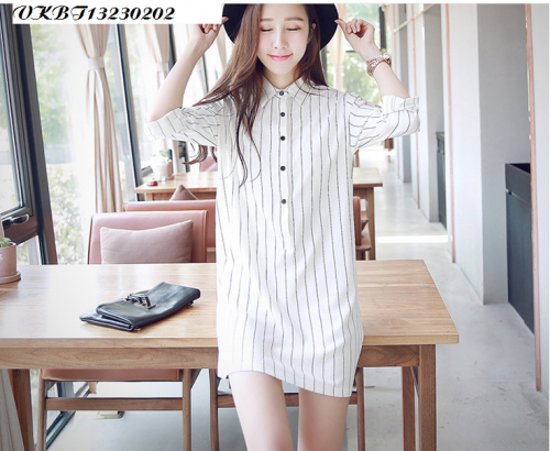 Sơ mi kẻ dáng dài - VKBT13230202