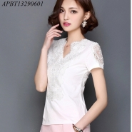 ÁO sơ mi phối ren - APBT13290601