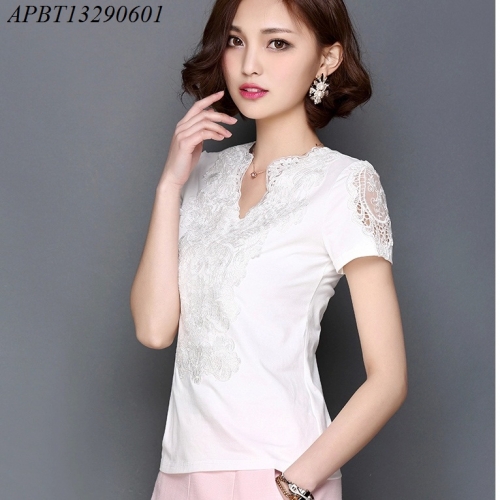 ÁO sơ mi phối ren - APBT13290601
