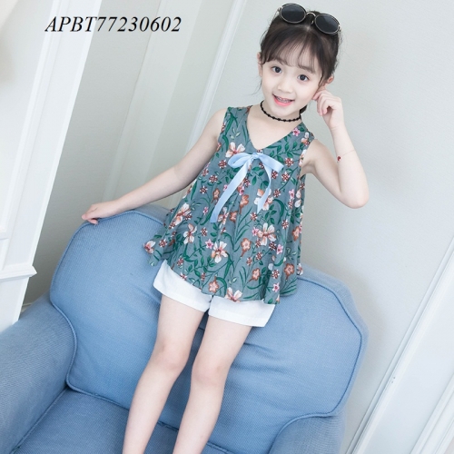 sét quần short áo hoa cho bé - APBT77230602