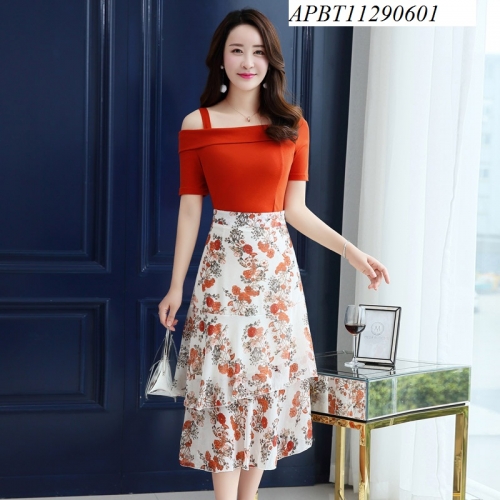 Đầm hoa trễ vai - APBT11290601