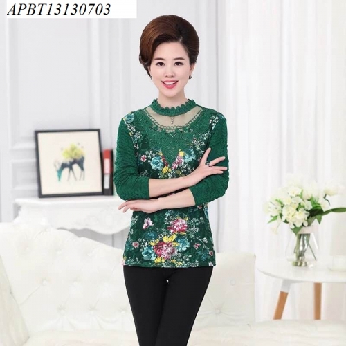 Áo thun hoa trung niên - APBT13130703