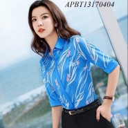Áo sơ mi lụa in hoa  - APBT13170404