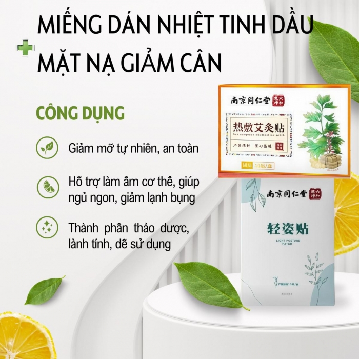 Combo Siết eo giảm mỡ bụng siêu tốc của Đồng Nhân Đường