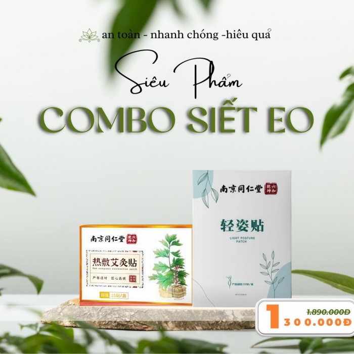 Combo Siết eo giảm mỡ bụng siêu tốc của Đồng Nhân Đường