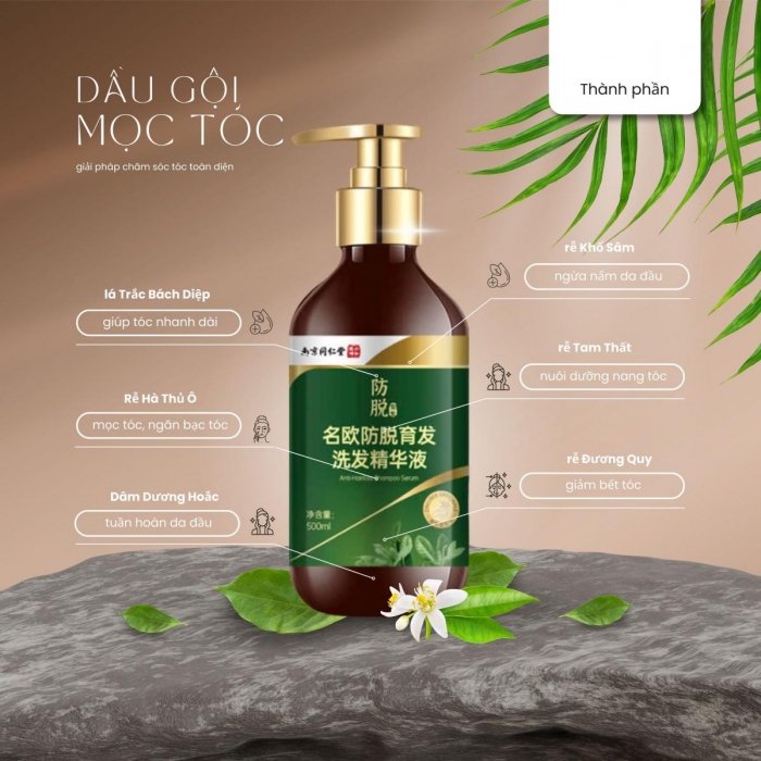 Dầu gội mọc tóc, sạch gàu - Phạm Hường