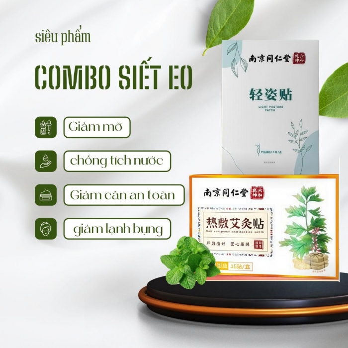 Combo Siết eo giảm mỡ bụng siêu tốc của Đồng Nhân Đường