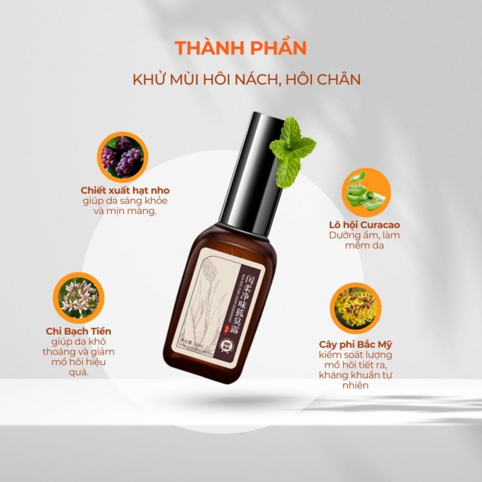 Xịt khử hôi nách, hôi chân Bs Phạm Hường