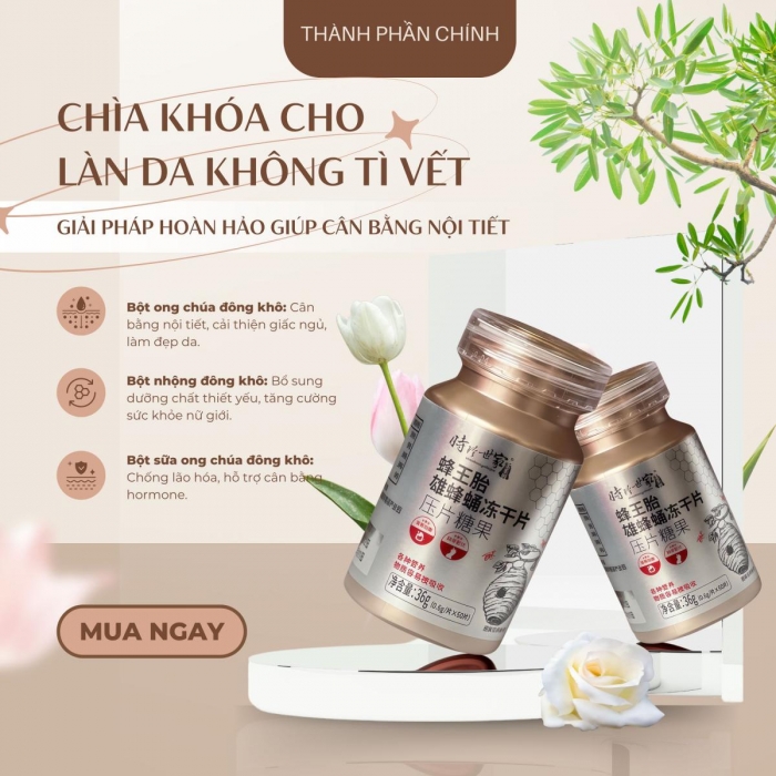 Viên cân bằng nội tiết, trẻ hóa làn da - Phạm Hường ( liệu trình 3 lọ )