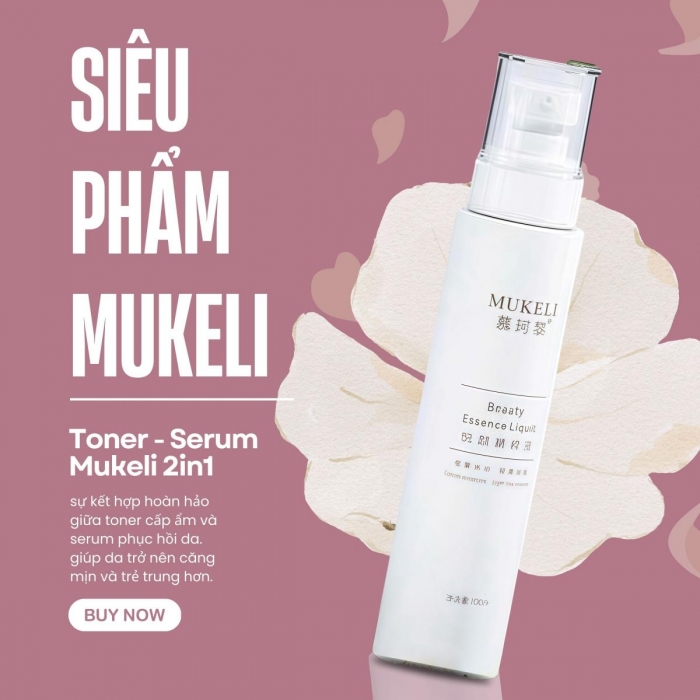 Tinh chất cấp ẩm, phục hồi da - MUKELI