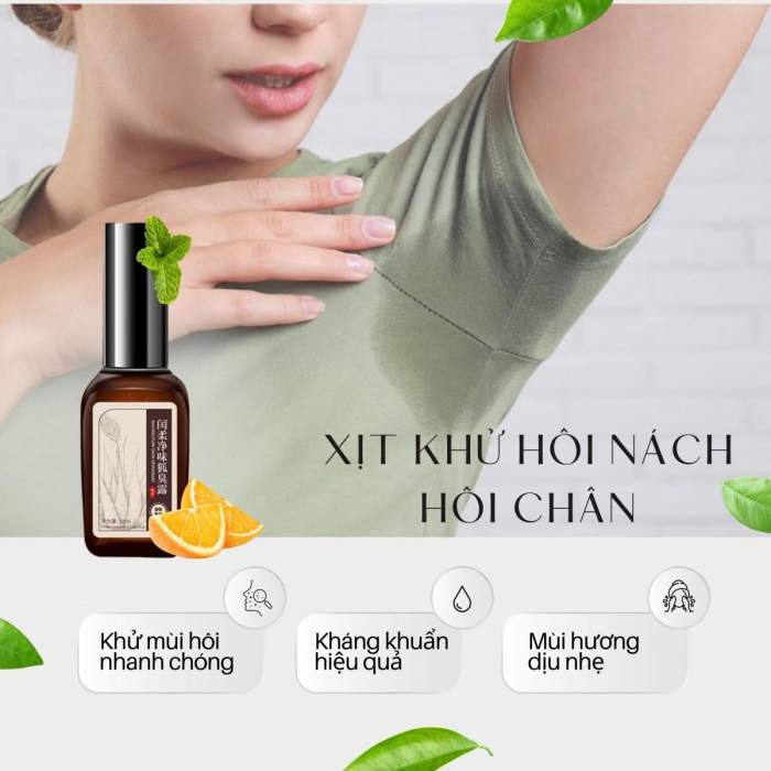 Xịt khử hôi nách, hôi chân Bs Phạm Hường