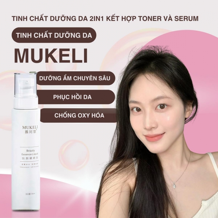 Tinh chất cấp ẩm, phục hồi da - MUKELI