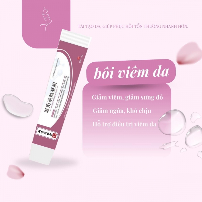 Gel bôi điều trị viêm da, mụn lưng hiệu quả giảm ngứa - Phạm Hường