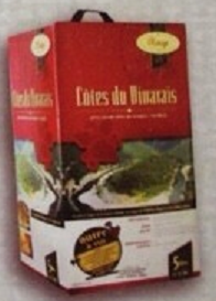 Rượu vang bịch AOC Vivarais 5 lít
