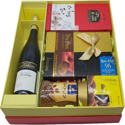 Quà tết 2019 - Rượu vang Pháp nhập khẩu Patriarche