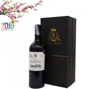 Hộp rượu vang Pháp Chateau Rombeau độ cồn 15,5%
