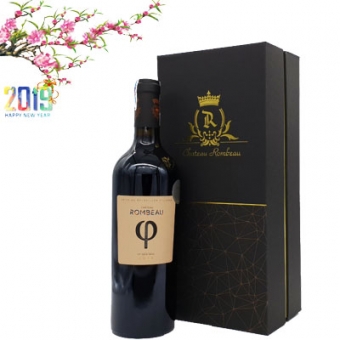 Hộp rượu vang Pháp Chateau Rombeau PHI độ cồn 15,5%