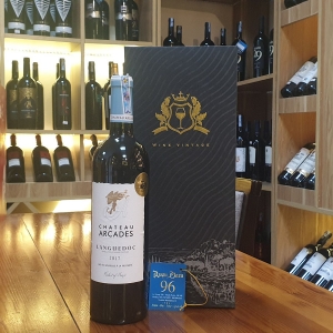 Hộp quà tết 1 chai vang Pháp Chateau Arcades