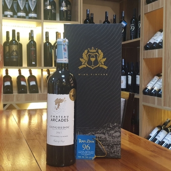 Hộp quà tết 1 chai vang Pháp Chateau Arcades