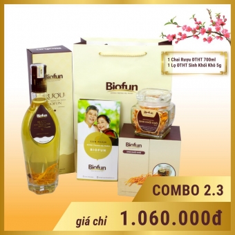 Set quà Tết cao cấp Đông Trùng Hạ Thảo Biofun 01