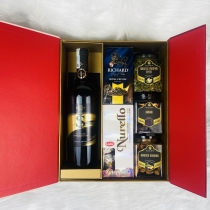 Hộp quà Tết nắp gập rượu Vang Ý Dollar Cao Cấp