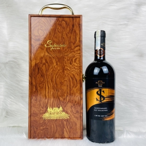 Hộp Da Rượu Vang Ý Dollar Negroamaro Red Collection 15%
