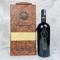 Hộp Da Rượu Vang Ý Castel D'oro 79 Primitivo 15%