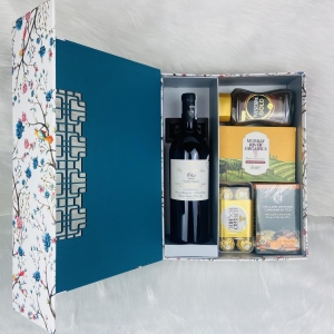 Hộp Quà Tết Sắc Xuân màu xanh 02